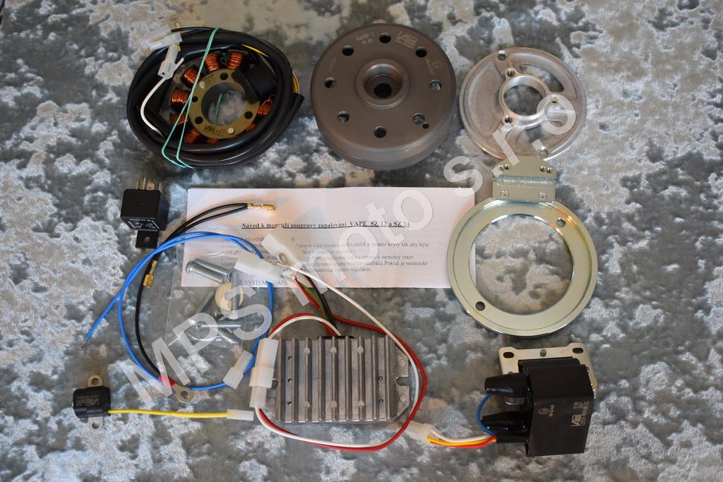 Souprava zapalování 12V/jednoválec