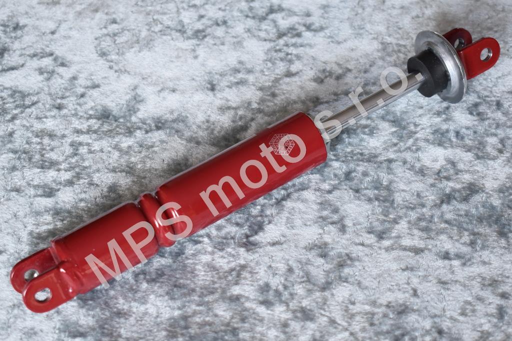 Těleso zadního tlumiče s vidličkou J-ČZ (bez krytů,bez pružiny a kroužků) - barva ČERVENÁ