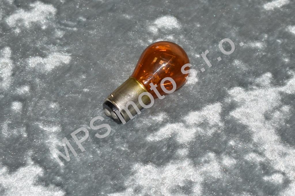 Žárovka 12V 21W BAU15s ORANŽOVÁ