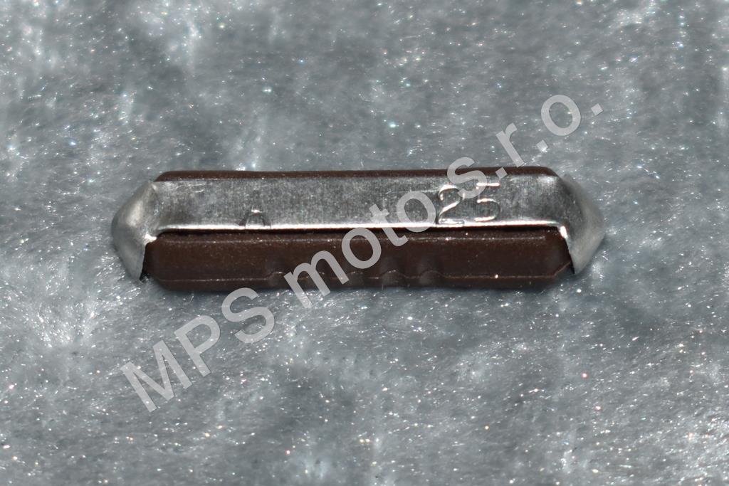 Pojistka kulatá 25A - dlouhá