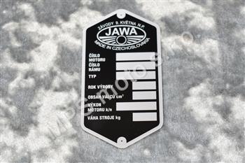 Typový štítek rámu JAWA/PANELKA (585513)