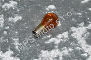 Žárovka 12V 10W BA15s oranžová